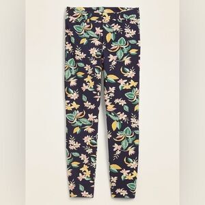 {Old Navy} High Rise Pixie Pants With Secret-Slim Pockets - Navy Floral SIZE 14